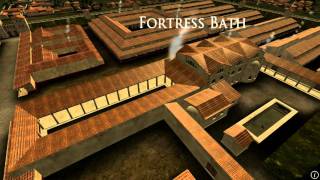 Animation of ancient Roman Fort in Caerleon Wales [upl. by Ennaej]