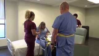 Physical Therapy Transfer Training  How To Transfer From Wheelchair To Bed [upl. by Tabbie]