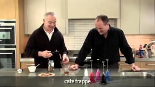 How to make a frappé coffee using an aerolatte milk frother [upl. by Arrahs982]