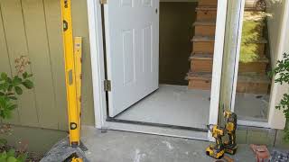 Jeld Wen Front Door Installation  Really crappy products and craftsmanship PART 1 [upl. by Nnylahs552]