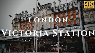 London Victoria Station Walk Through England 4K [upl. by Cato]