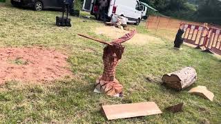 A fabulous range of wooden sculpture at Caerleon festival 2024 [upl. by Dlorah]