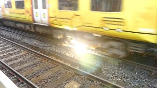 Merseyrail 507 009 making arcs at Birkdale station [upl. by Fromma]