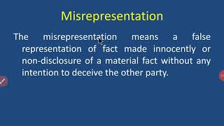 Misrepresentation [upl. by Tisdale]