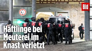 Gefängnismeuterei Polizei stürmt Knast in Thüringen  JVA Untermaßfeld [upl. by Imeaj404]