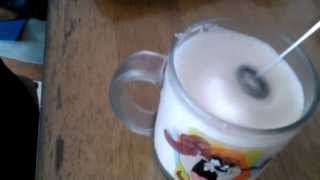 Aerolatte Review Frothing Cold Milk In Under 1 Minute [upl. by Ydal]